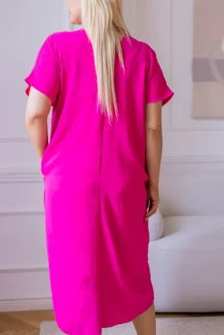 Amarantowa Sukienka NASTI