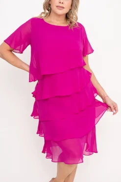 Amarantowa Sukienka ORINA