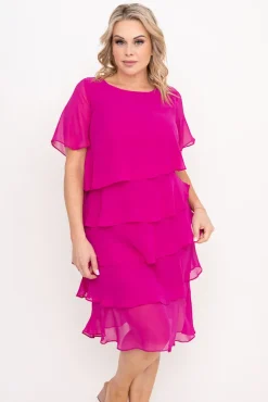 Amarantowa Sukienka ORINA