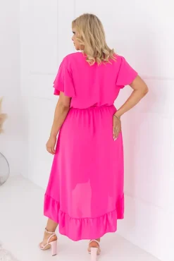 Amarantowa Sukienka RHODIO