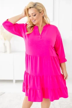 Amarantowa Sukienka TUTI