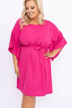 Amarantowa Tunika kimono LUNDIA