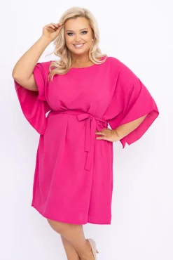 Amarantowa Tunika kimono LUNDIA