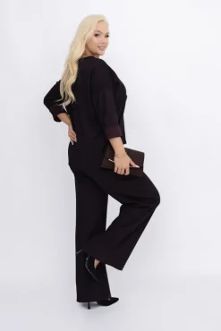 Bakłażanowy Komplet z wisiorkiem KORGIO