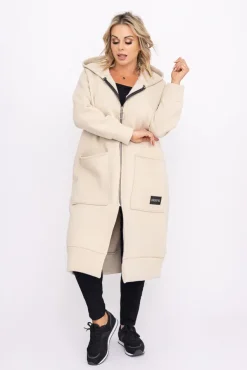 Beżowa Bluza ocieplana VERMEN