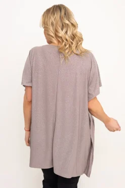 Beżowa Bluzka brokatowa MALPEZA