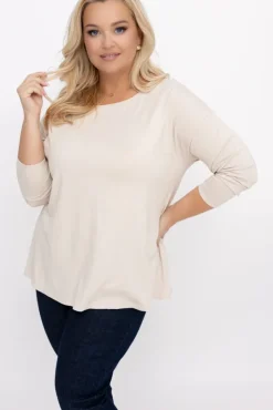 Beżowa Bluzka DEFENTO