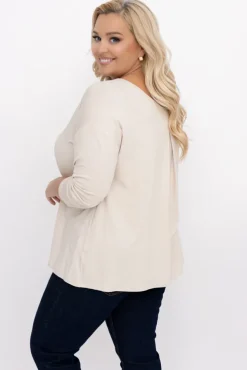 Beżowa Bluzka DEFENTO