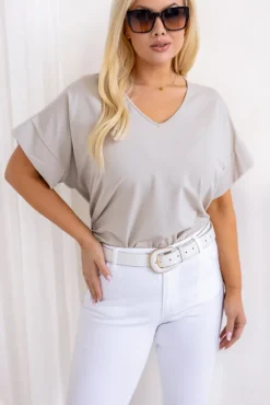 Beżowa Bluzka DESTIMI