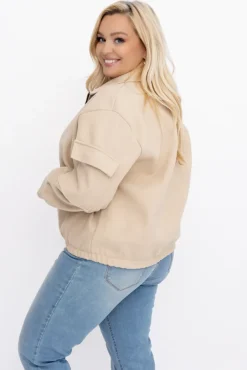 Beżowa Kurtka przejściowa DASTIO