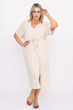 Beżowa Sukienka MICHIGAN