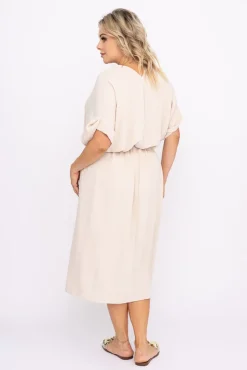 Beżowa Sukienka MICHIGAN