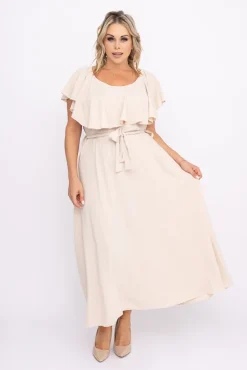 Beżowa Sukienka MISSOURI