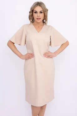 Beżowa Sukienka PARMI