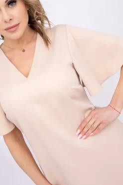 Beżowa Sukienka PARMI