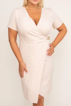 Beżowa Sukienka PEIROSA