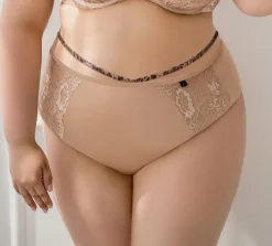 Beżowe Figi CAMA Wysoki Stan