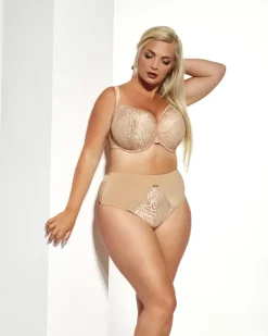 Beżowe Figi CARMEN Wysoki Stan