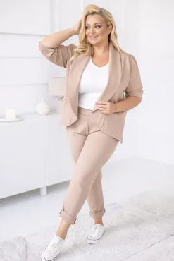 Beżowe Spodnie BAKIOLA