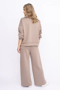 Beżowy Komplet dresowy LOVIN