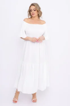 Biała Sukienka FINURI