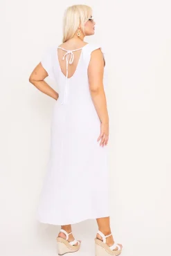 Biała Sukienka SINZI