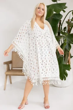 Białe Pareo haftowane ZANTUZI