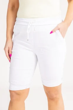 Białe Spodnie typu gnieciuch GREMI