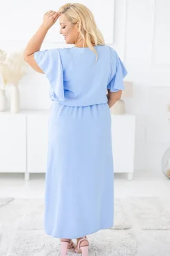 Błękitna Sukienka CASABLANCA