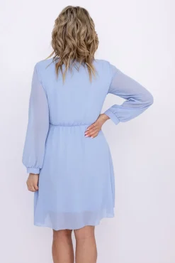 Błękitna Sukienka Elegancka PERLA