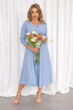 Błękitna Sukienka FEZANTI