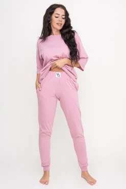 Bladoróżowa Piżama z długimi spodniami REVENTI