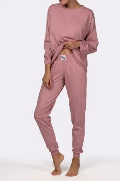 Bladoróżowa Piżama z długimi spodniami HEMENY