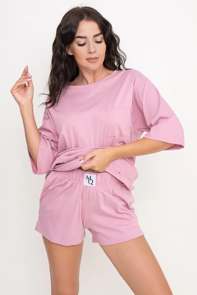 Bladoróżowa Piżama z szortami PURENA
