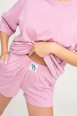 Bladoróżowa Piżama z szortami PURENA