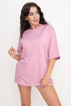 Bladoróżowa Piżama z szortami PURENA