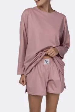 Bladoróżowa Piżama z szortami LEKREZI