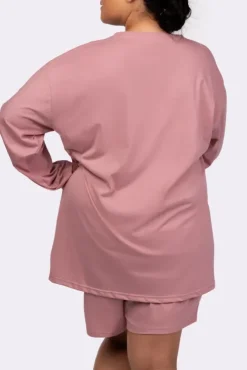 Bladoróżowa Piżama z szortami LEKREZI