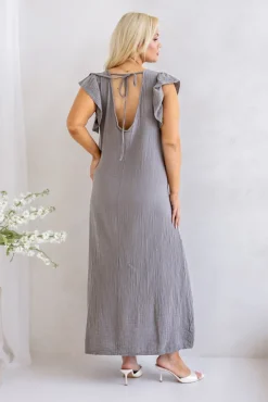 Brązowoszara Sukienka SINZI