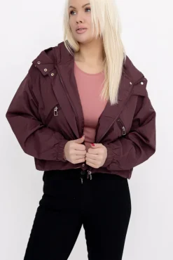 Burgundowa Kurtka ASNEL