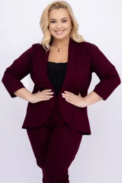 Burgundowa Marynarka BAKIOLA