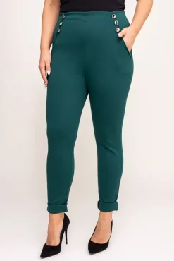 Butelkowozielone Spodnie CIRIA