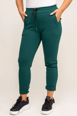 Butelkowozielone Spodnie COMEYO