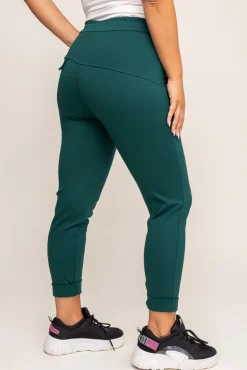 Butelkowozielone Spodnie COMEYO