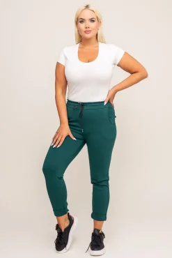 Butelkowozielone Spodnie COMEYO