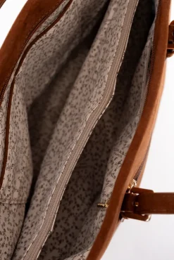 Camelowa Torebka zamszowa POXIO