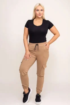 Camelowe Spodnie bojówki LENVI