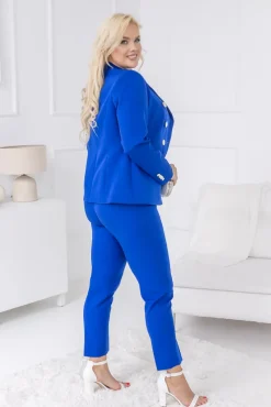 Chabrowy Marynarka dwurzędowa TEMIDA