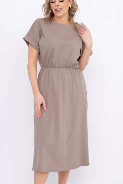 Ciemnobeżowa Sukienka MARISTA
