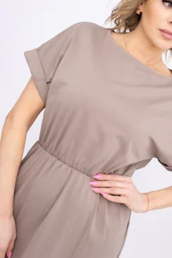 Ciemnobeżowa Sukienka MARISTA